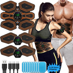 Intelligent Abdominal Muscle Sticker EMS Pulse Lazy Household Abdominal Fitness Apparatus Muscle Sticker Abdominal Fitness Apparatus Thin Belly and Thin Waist Fitness Apparatus