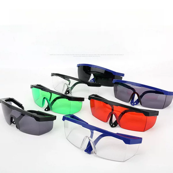 [Factory] Blue and White Telescopic Leg Welding Goggles, Protective Anti-Impact Goggles, Windproof, Dustproof, Uv Protection