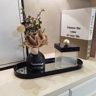 Light Luxury DIY Bouquet Storage Tray Combination with Entrance Ornaments Flower Dining Table Living Room Vase Decorative Flowers