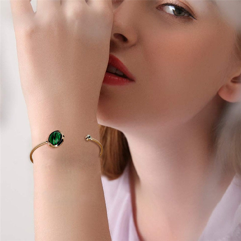 Braccialetto Pavone Bracciale versatile design di nicchia piccolo orologio verde Bracciale europeo e americano con perline portafortuna_voghion.com