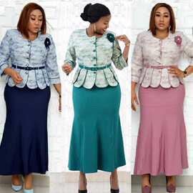 PlussizeTurkeystyleofficeladiesdress特大码中长款时尚气质花案