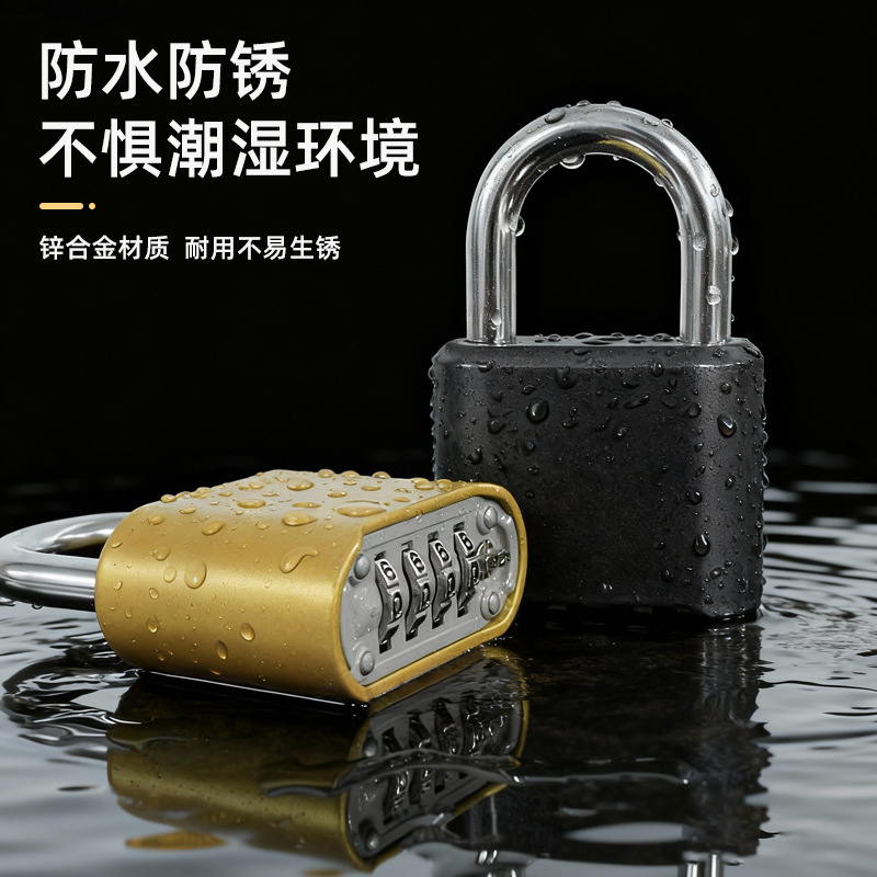 Cierre de código de metal bloqueo anti-robo gimnasio dormitorio closet cerradura casera cerradura de puerta maleta pequeña cerradura de código