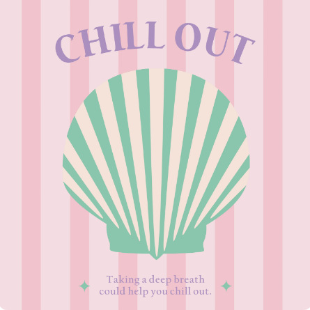 해변 매트 핑크 조개껍데기 200*200cm