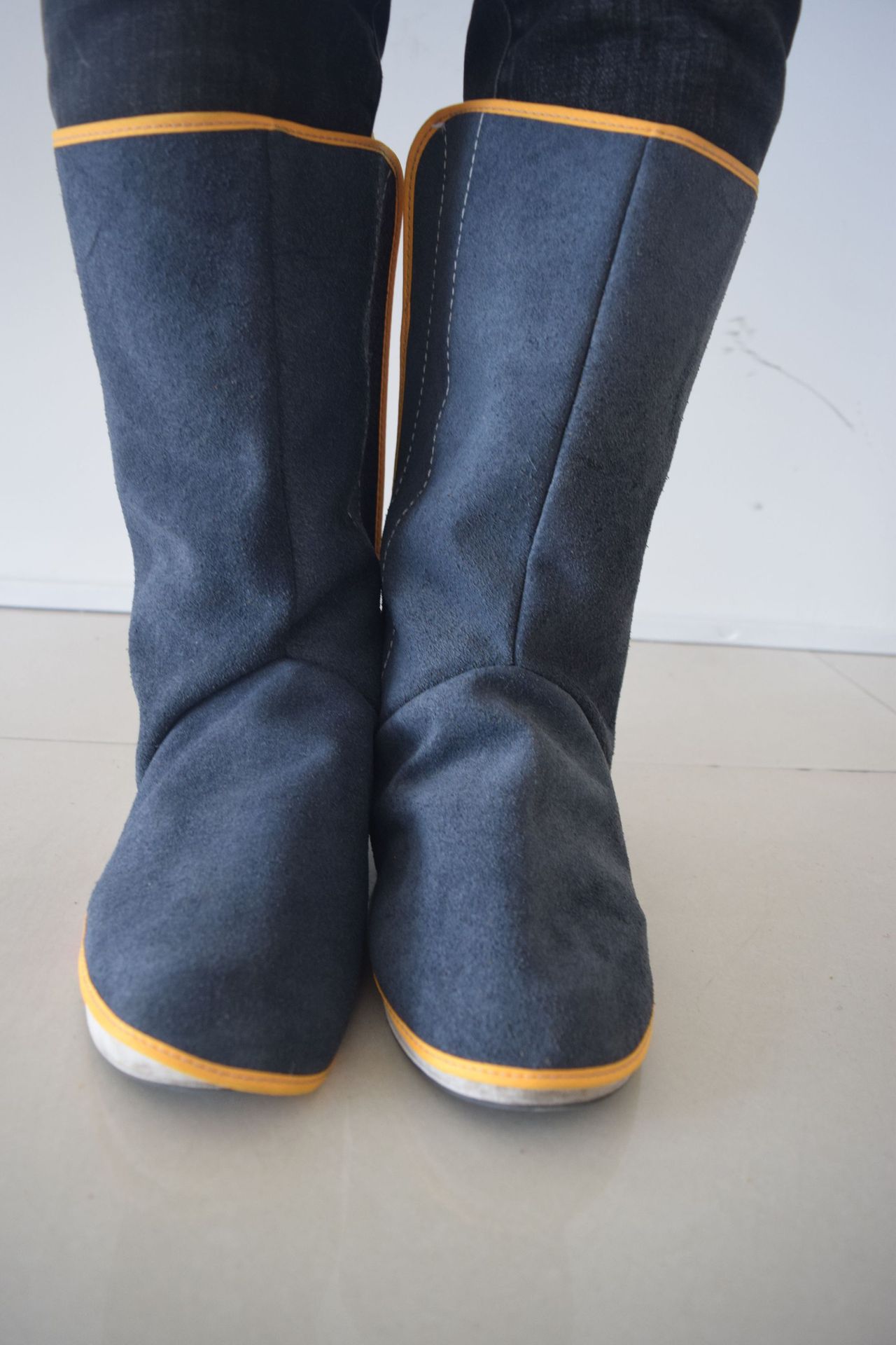 진한 파란색 긴 매직 스틱 길이 32cm *프리 사이즈(5쌍)