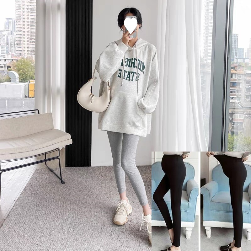 妊婦服セット春秋服フード付きのオシャレでゆったりとした服を着て、カジュアルな上着を着ることができます。|undefined