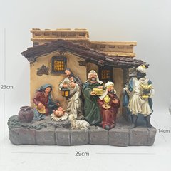 跨境亚马逊树脂工艺圣诞装饰品-马槽系列穆斯林宗教款厂家直销外