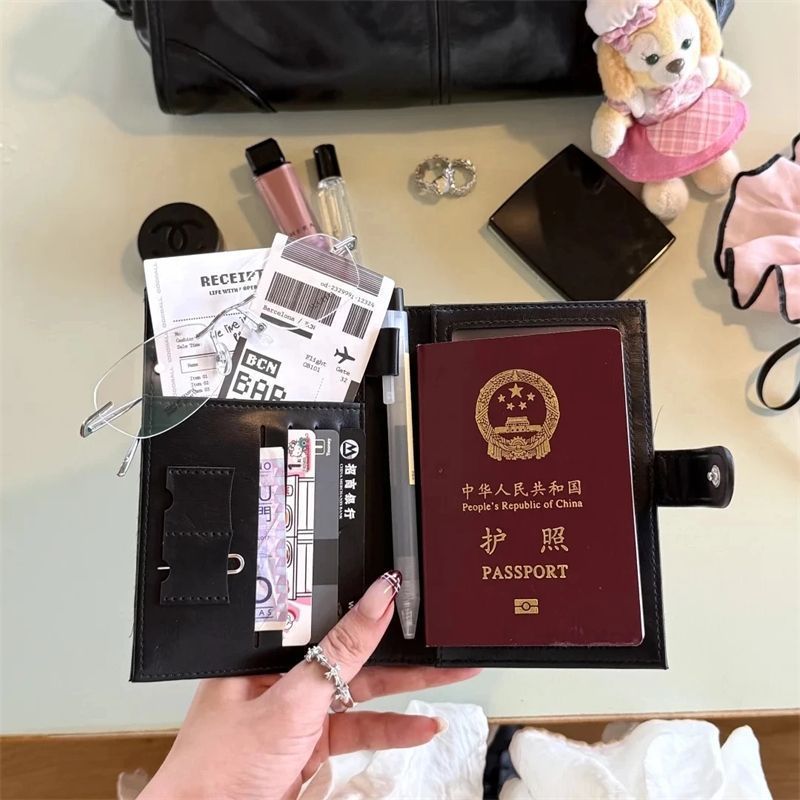 护照夹钱包女机票多功能零钱收纳包银行卡一体保护套证件旅行包|undefined
