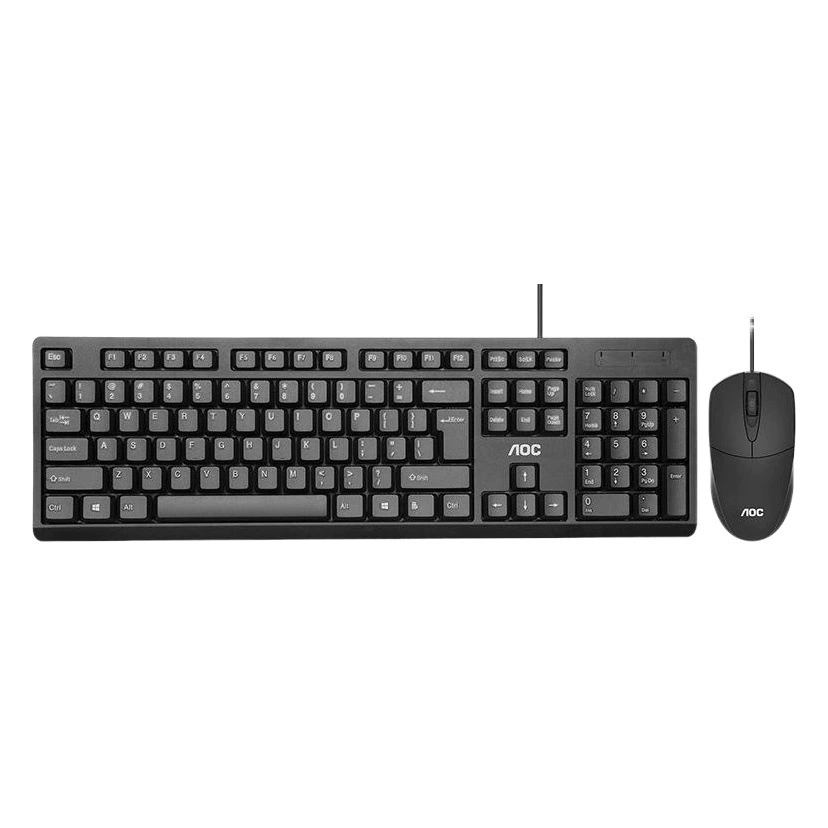 Оптовая продажа AOC KM160 Проводная клавиатура мышь костюм игровой офис Домашний USB настольная клавиатура мышь костюм