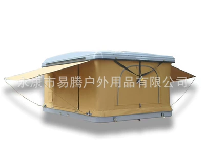 Tent for Self-Driving Trips, Off-Road | Avtomobil dam çadırları - khaki-supports-color-customization-125-standard-model-with-two-doors-and-two-windows-suitable-for-2-people