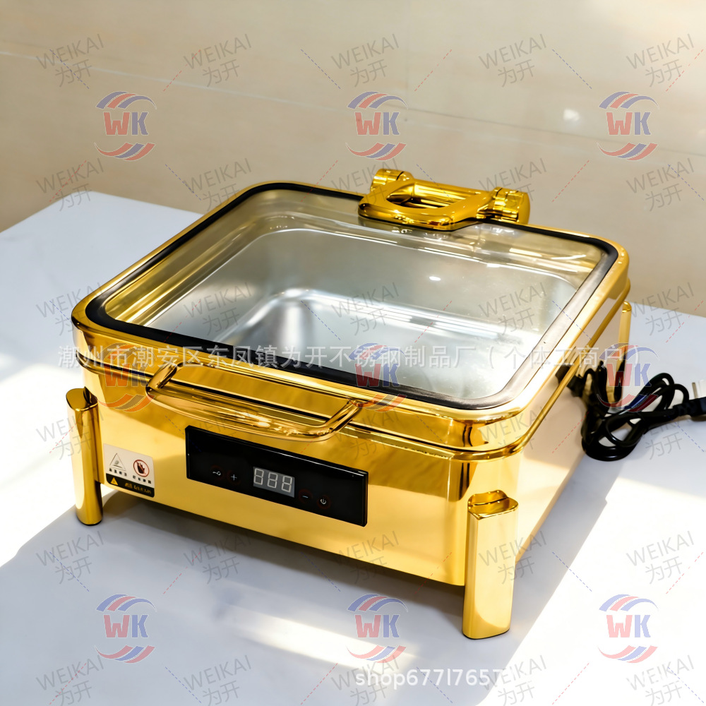 Horno de comedor inteligente de aislamiento térmico de inducción automática de acero inoxidable 304 de alta gama horno de solapa de desayuno horno de calentamiento eléctrico comercial horno de Buffy