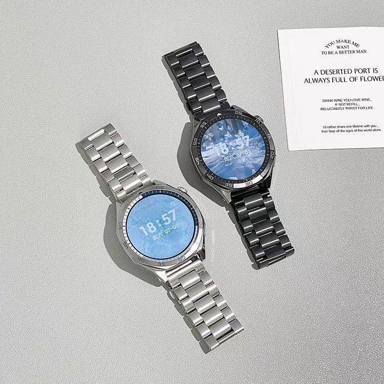 Suitable for Xiaomi Watch 5 metal strap color/2 three-bead steel strap S2/S1 pro Huami GTR4/3/2e