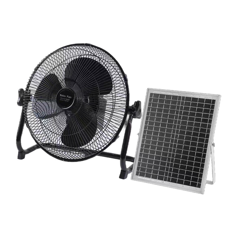 12 pulgadas ventilador de piso de campamento al aire libre del sudeste asiático 14 pulgadas multigranaje ventilador de carga solar