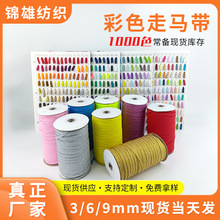 高弹力彩色跑马带笔记本扁带黑白松紧带眼罩服装辅料宽皮筋走马带