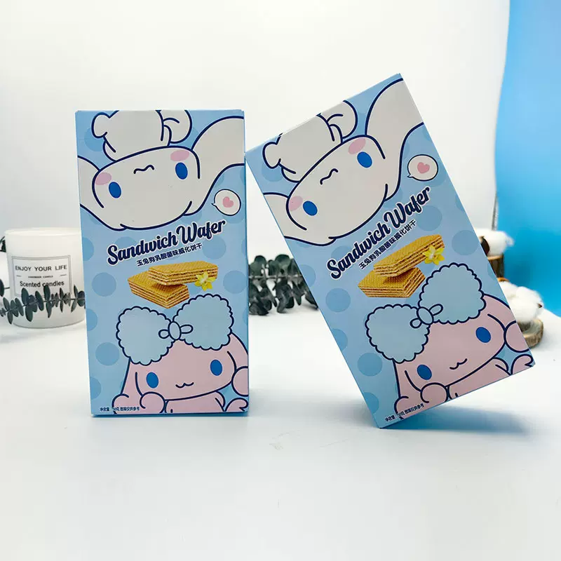 艾一珂美乐蒂玉桂狗乳酸菌味威化饼干满月周岁生日零食批发50g