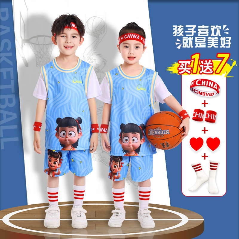 子供バスケットボールユニフォームスーツ速乾性男の子ネザ幼稚園パフォーマンスユニフォーム小学生競技チームユニフォームコービーユニフォーム|undefined
