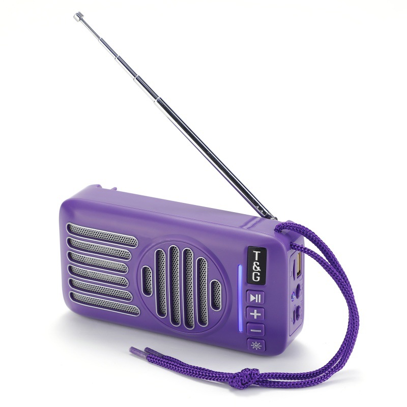 Transfronterizo TG368 Altavoz Bluetooth solar Tarjeta inalámbrica para exteriores Altavoz pequeño Tws Mini Radio Audio