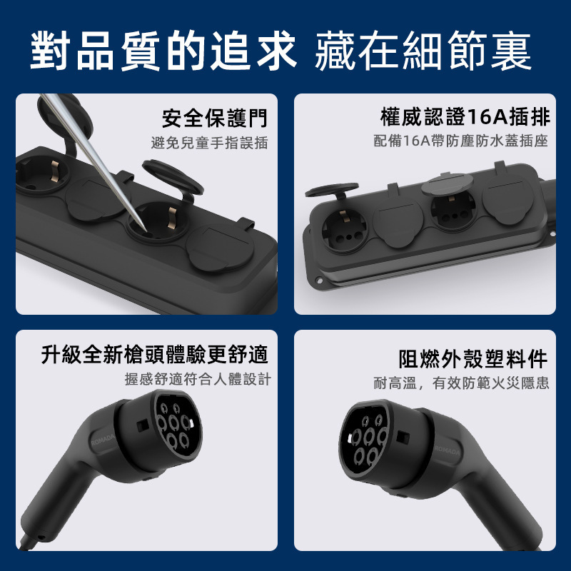 Cross-Border New Energy Vehicle Charging Gun European Standard American Standard Power Strip V2L Conversion Socket Outdoor Power Outlet Type2 Discharge