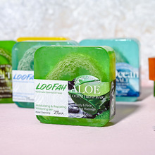�羳���� Aloe vera Loofah Soap�̝������坍�ֹ���������С����