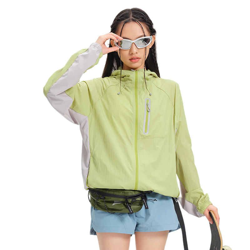 Cama de protección solar al aire libre, chaqueta de verano, ropa de protección solar para mujeres 2025, nueva ropa de piel ligera y transpirable anti-UV, hielo para hombres