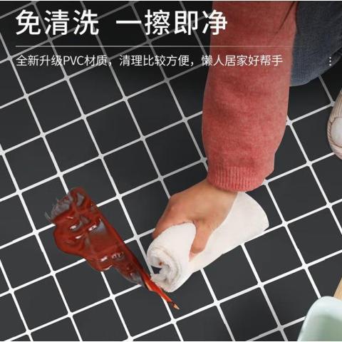 Alfombras transfronterizas se pueden limpiar balcón impermeable alfombras de cuero de cocina alfombras de PVC a prueba de aceite sin lavado