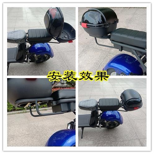 Harley electric motorcycle trunk rack, mounting bracket, large seat, trunk rack, iron frame, storage rack