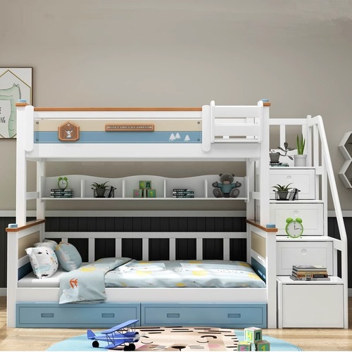 All solid wood bunk bed, children's bed, multifunctional bunk bed, high and low bed, bunk bed, economical bunk bed
