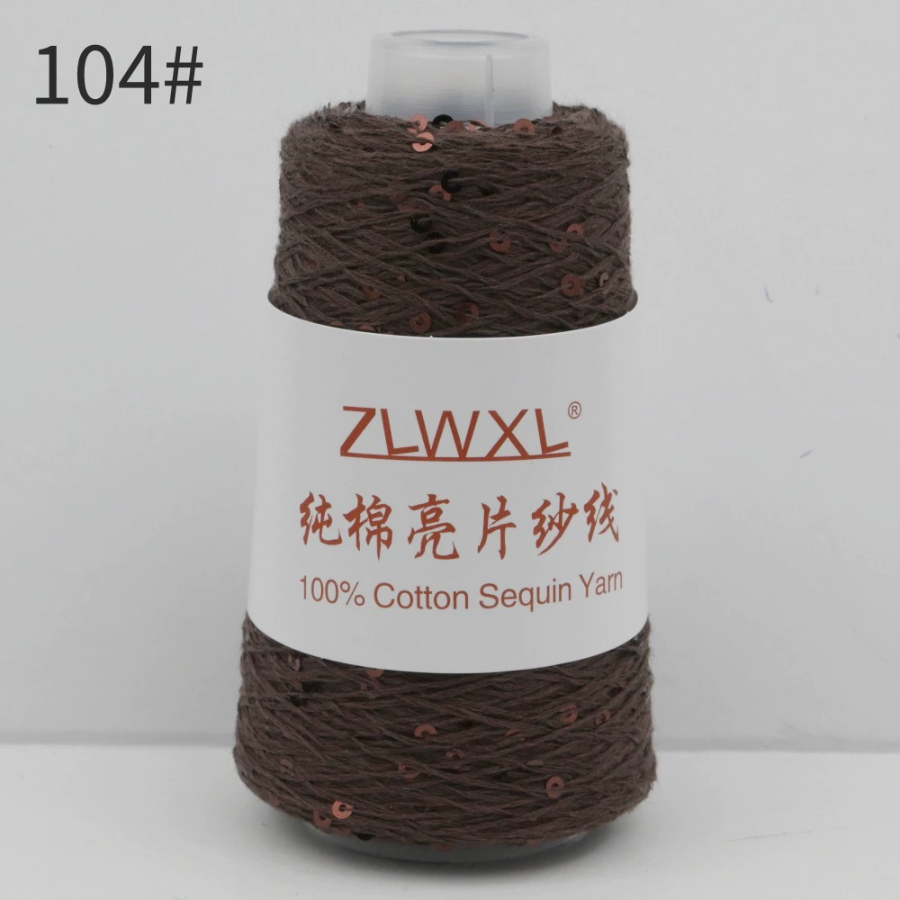 С Sequин хлопчатобумажная пряжа (ZLWXL) 50 г моток, 400 м, нашивочные стразы
