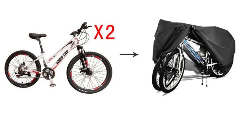 Cross-Border Motorcycle Cover, Rainproof and Sunproof Electric Vehicle Cover, Outdoor Portable Dustproof Thickened Vehicle Cover 210D