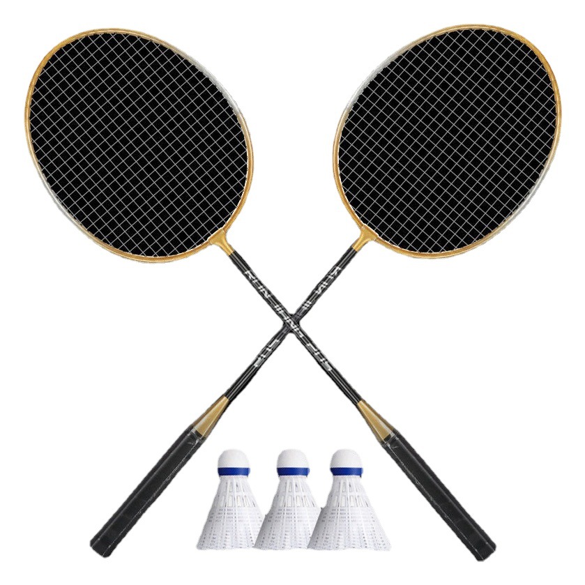 Shouda badminton racket 2 adult alloy split racket entertainment practice wholesale factory supply wholesale