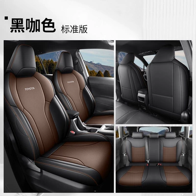 seat covers, modified seat cushions, Modelə uyğun (Original) oturacaq örtükləri - standard-version-in-black-coffee-color-full-coverage-26-models-of-toyota-wildlander