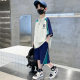 Children's clothing boys summer short sleeve suit 2025 new summer thin big children summer boys sports handsome tide