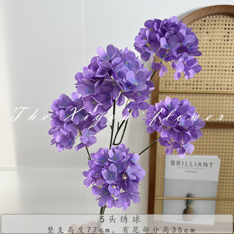 작은 눈덩이 5개 - 진한 보라색