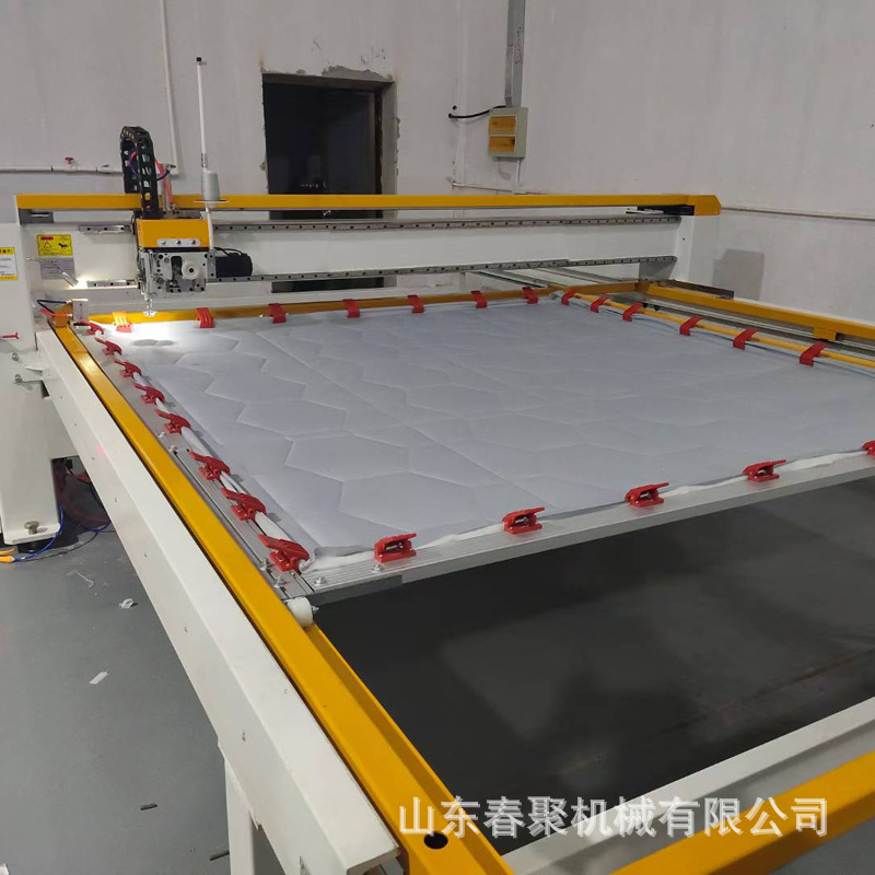 Máquina de coser totalmente automática, máquina de acolchar con depuración uno a uno, máquina de acolchar CNC computarizada de alta velocidad y estable de una sola aguja.