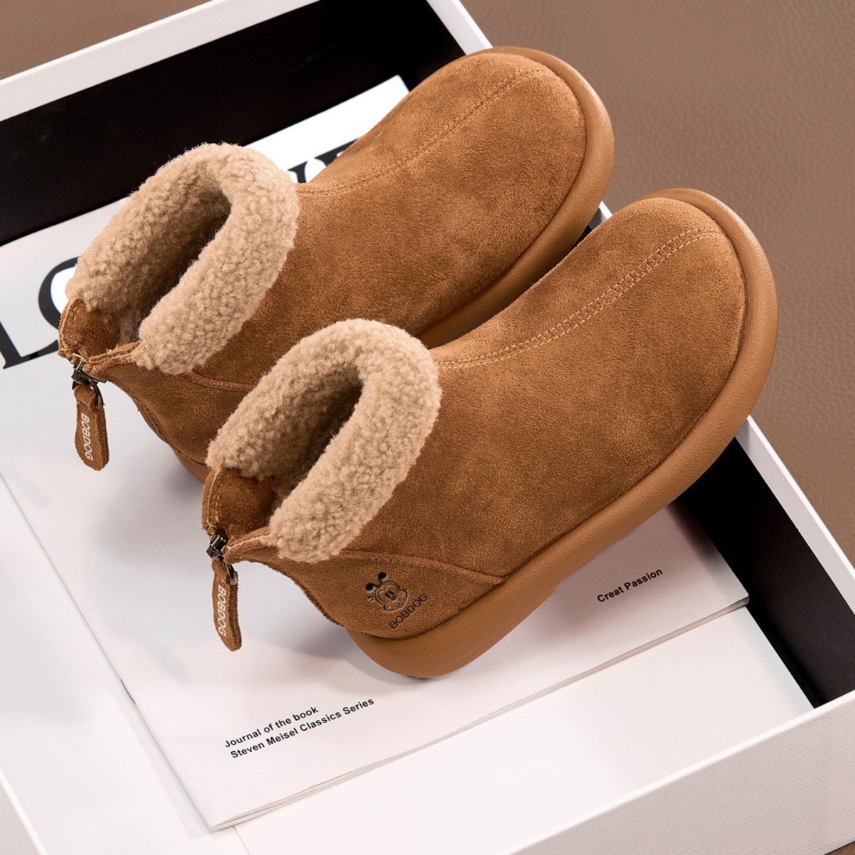 Girls' Shoes Kidsren's Martin Short Boots Snow Boots 2025 New Autumn and Winter Velvet Winter Style Leather Boots