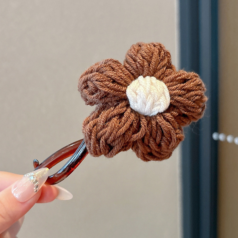 Flores de cabello de cabello de cabello de pato de cabello de tiburón de tamaño grande para mujeres alternativas seguras después del otoño y el invierno de la cabeza de cabello de captura de palabras