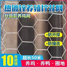 镀锌拧花网铁丝网围栏养鸡护栏养鸡网养殖网圈地隔离防护户外