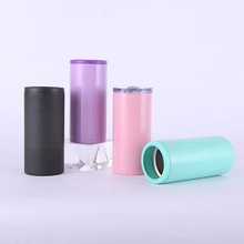 厂家批发 精美真空12oz可乐罐 304不锈钢啤酒保冷杯 易拉罐保冷罐