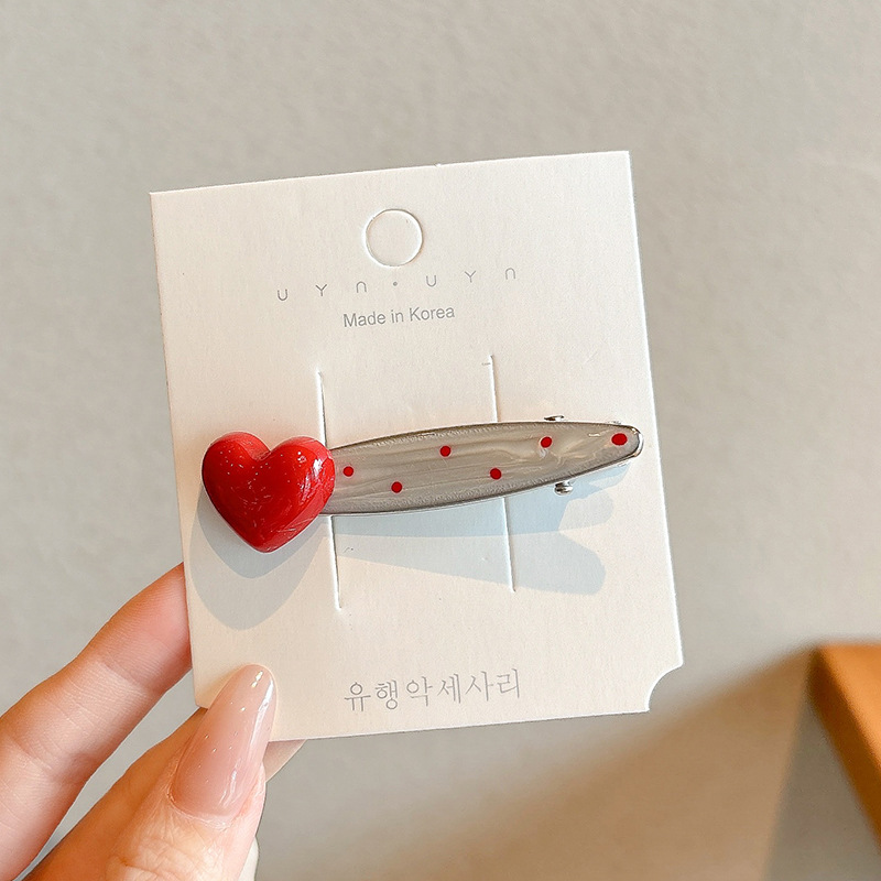 Dopamina adorable clip de cabello para mujeres 2025 nuevo clip lateral de alta gama clip lateral frisa clip de cabello clip de cabello tocado