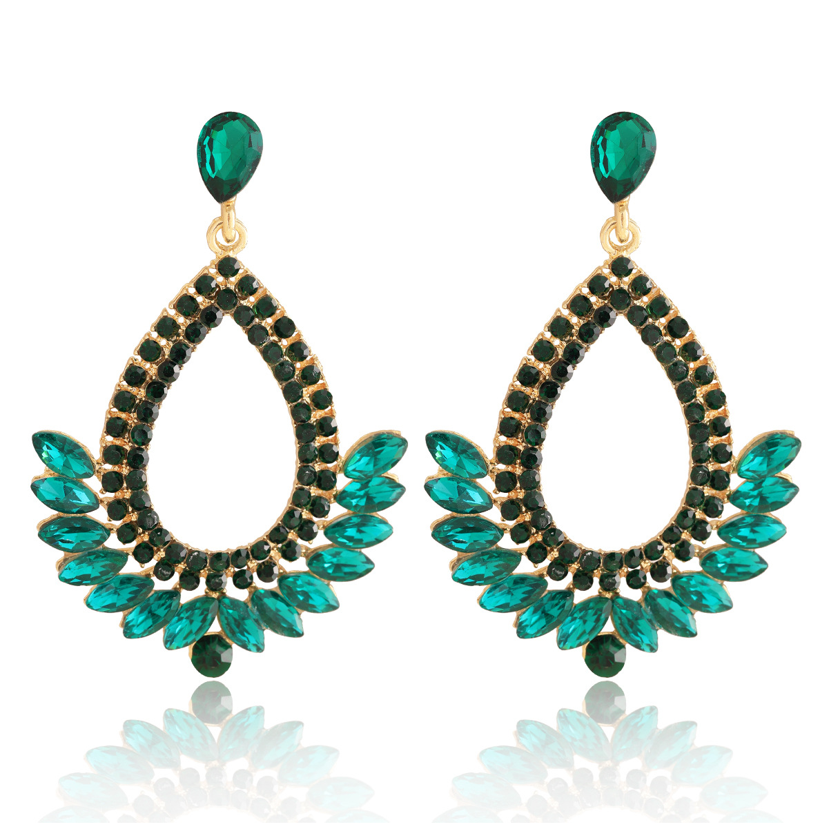 16g Weight Alloy Ear Needle Material Zircon Inlay Material Drop Earrings Classification 1 Pair Quantity Holiday, Daily Occasion Alloy Material Water Droplets Pattern Spring&Summer Season Women's Gender Inlay Design Vacation, Simple Style Style 1 Pair Vacation Simple Style Water Droplets Inlay Alloy Zircon Drop Earrings 10