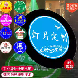 投影灯片广告文字图片地面投射高清门店招牌门头图案logo射灯片