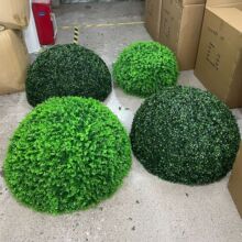 户外井盖遮挡装饰品遮丑尤加利草球仿真塑料草球米兰草球黄杨草球