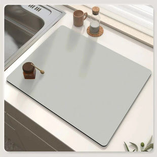 Kitchen drain mat, countertop absorbent mat, dish drying mat, wash basin diatom mud anti-slip mat, anti-scalding insulating place mat