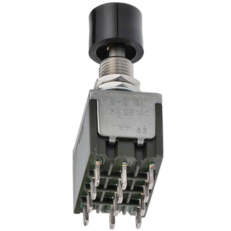 NKK自动复位12脚4PDT四极按钮开关MB2181SS1W01按键MB-2181