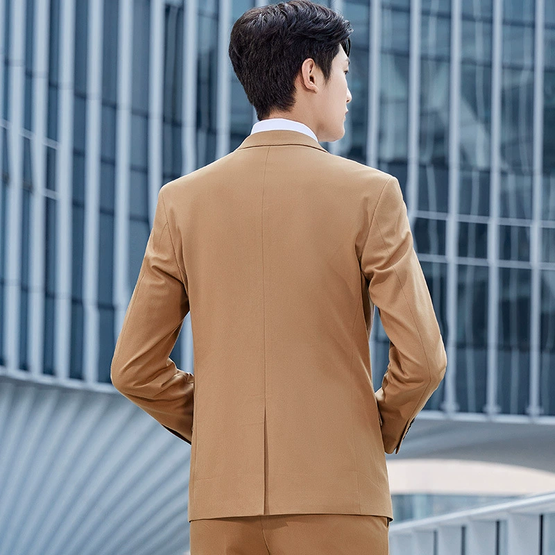 Fashionable trend classic suit jacket for work, bright catchy style, slim fit