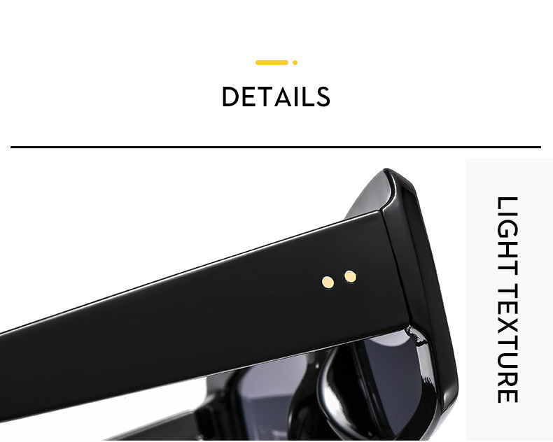 Women'S Gender Retro Solid Color Ac UV400 Protection Square Full Frame Women's Sunglasses