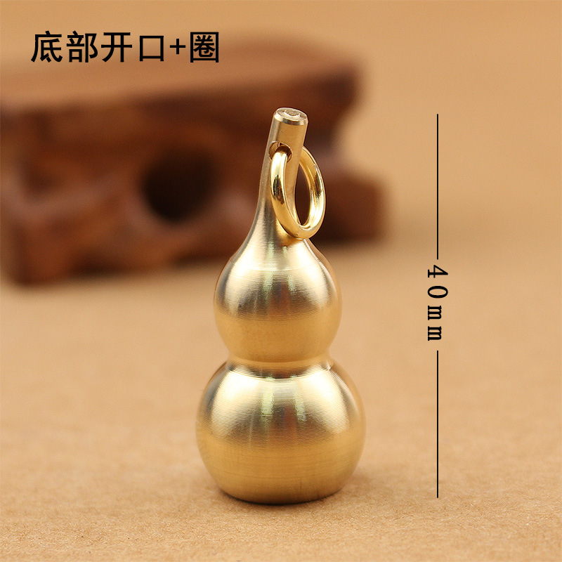 Large (open at the bottom) copper gourd - with small hanging ring