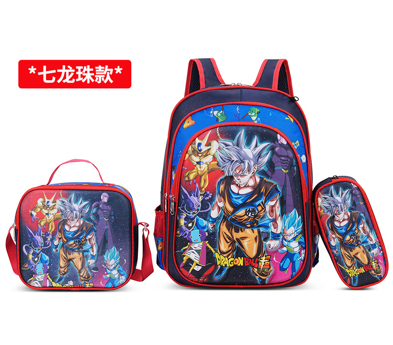 Nuevo Kpop América del Sur 16 pulgadas tres piezas juego de tirón para niños 3D brujas caza mochila de hombro para estudiantes doble espalda