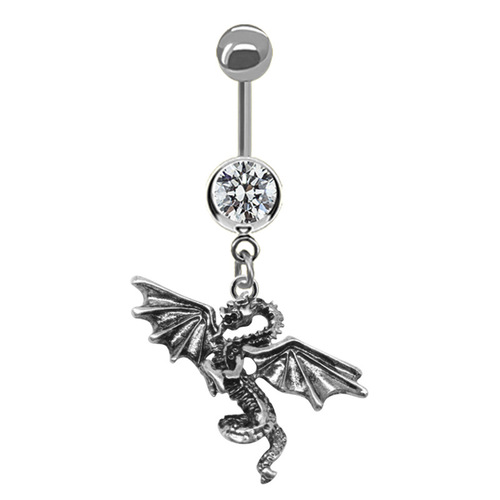 Gaby European and American cross-border bat navel ring skull mouth devil wings spider navel ring navel nail