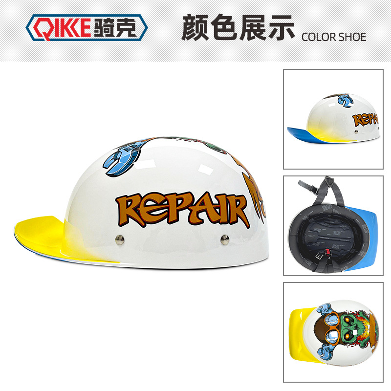 Casco retro para bicicletas eléctricas, casco grande para mujer, casco universal para motocicleta, lindo medio casco para verano.