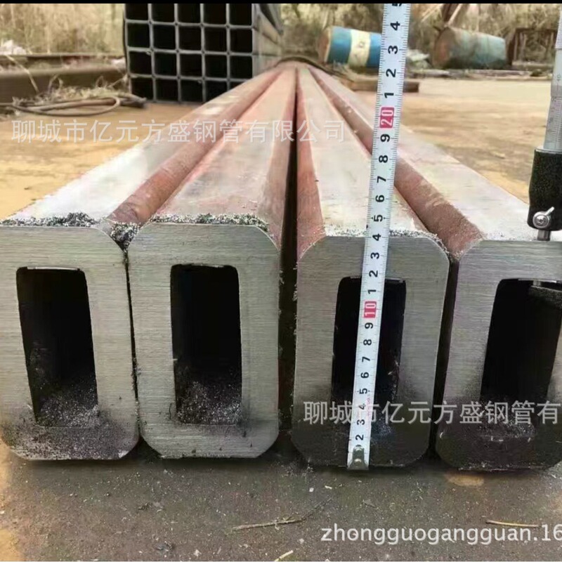 Square rectangular tube rectangular tube thick wall square rectangular steel tube Q345B square rectangular tube large diameter square moment steel tube st37